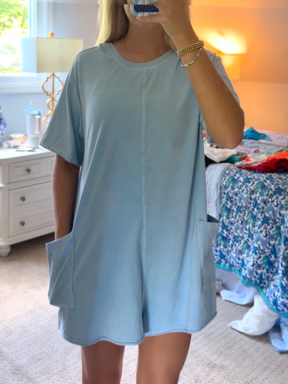 FP Movement light blue romper